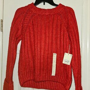NEW!! Red sweater size small from JCPenney's